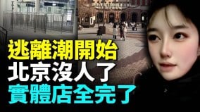 北京没人了地铁空了工作难找实体店难做(视频)